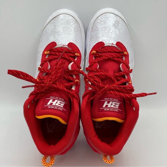 Under Armour 2024 Harper 8 Mid RM Jr Baseball Cleats 3026597 Red White Youth 6.5 - Picture 5 of 9